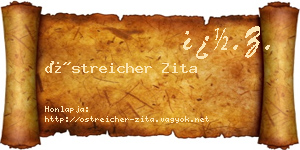 Östreicher Zita névjegykártya